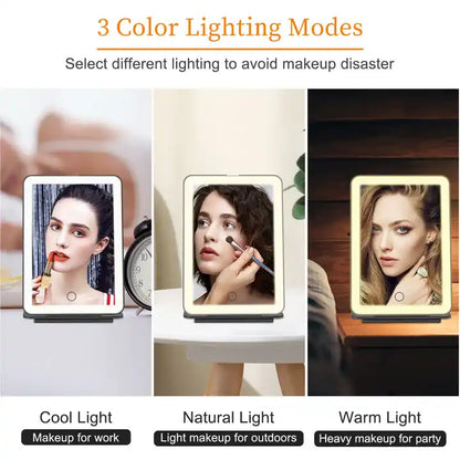 Irisé Portable LED Mirror - Rose Gold