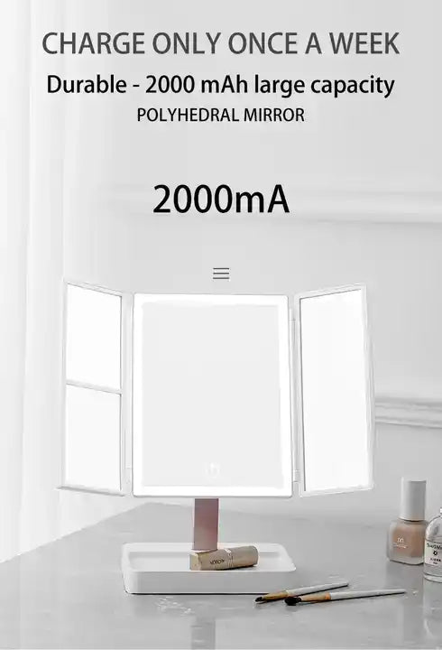 Illume Tri-Fold LED Mirror