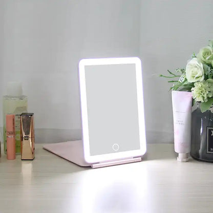 Irisé Portable LED Mirror - Rose Gold