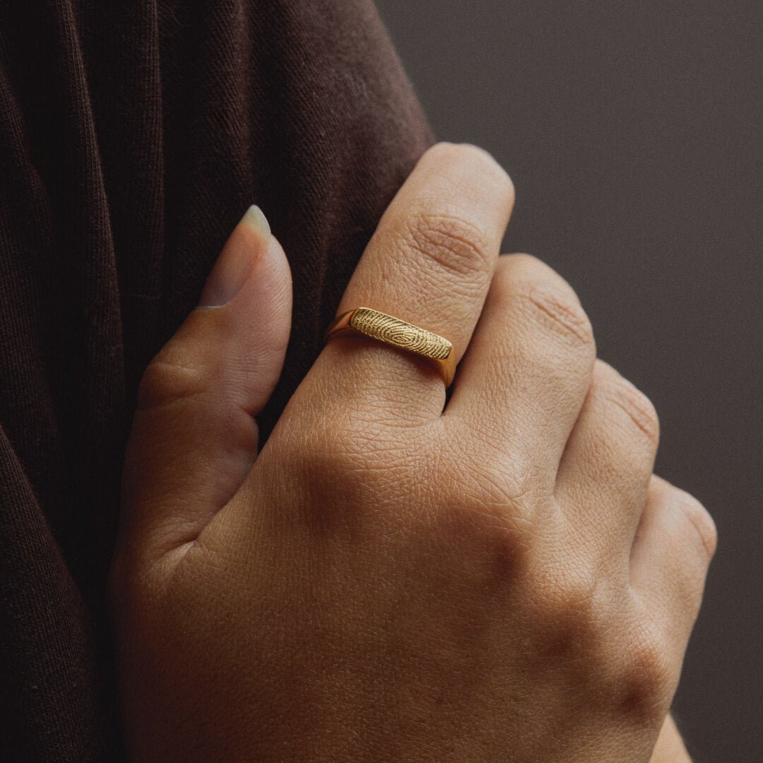 Bague DUNE 01 - Empreinte (doigt/truffe/patte) - Image 2