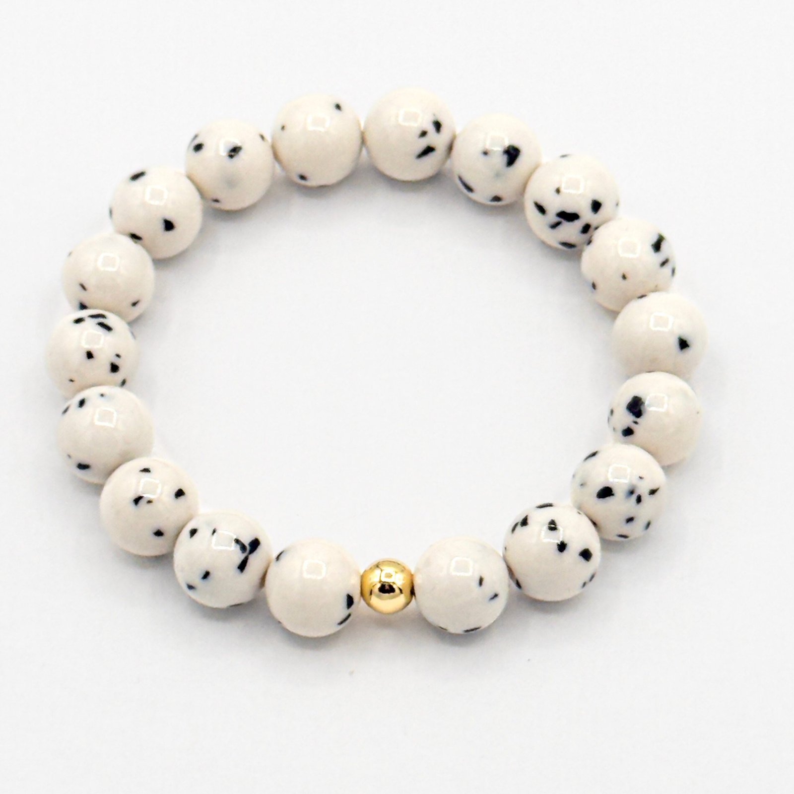 Dalmatian Jasper Stone Bracelet